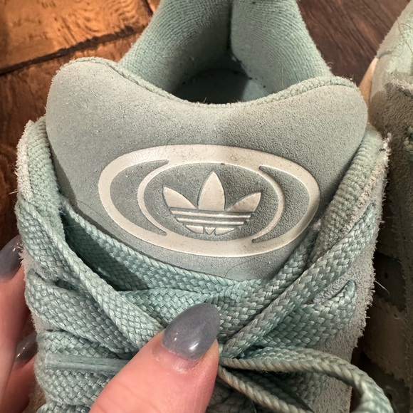 Adidas Pastel Blue Suede Campus Sneakers Size 8.5 - Picture 14 of 15